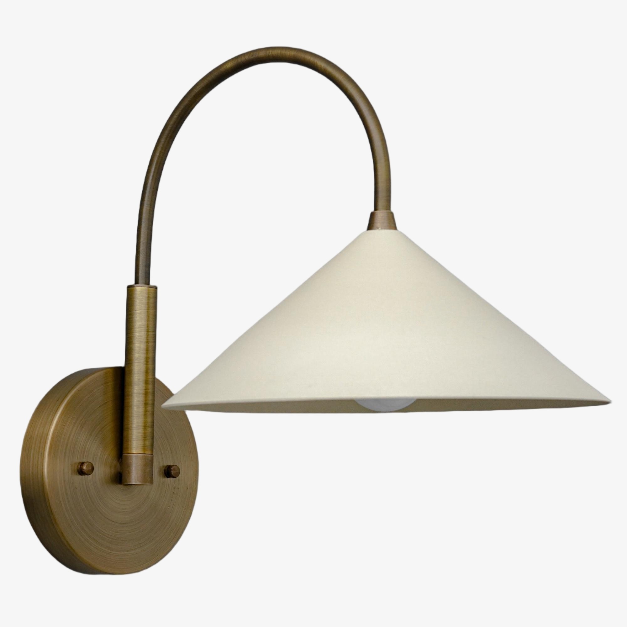 Curva Metalen Vintage Wandlamp - Elegante Kegelvormige Kap voor Slaapkamers HL1756