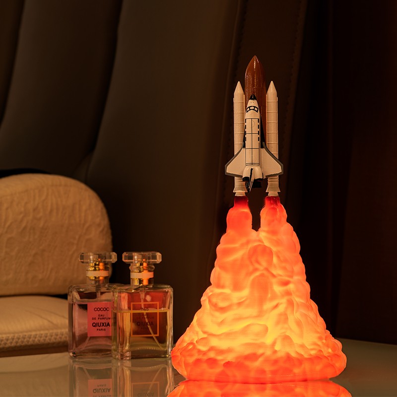 Creatieve 3D-geprinte vliegtuig vuurdraak tafellamp HL336