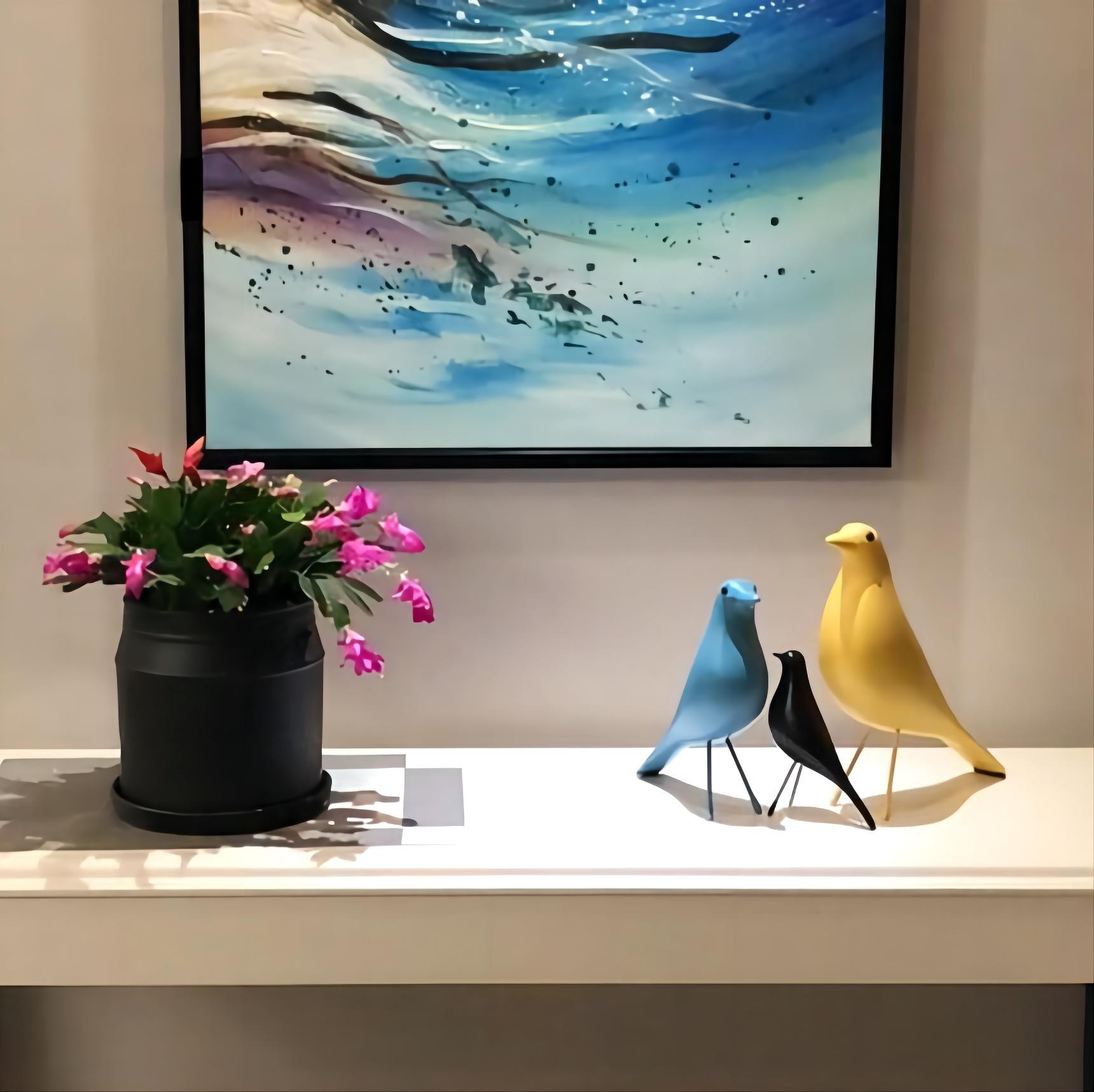 Huis Vogel Decoratief Ornament