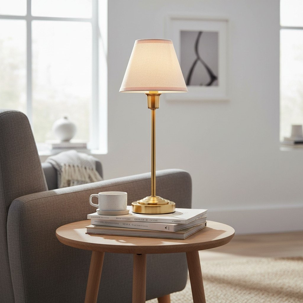 Bronzuno bureaulamp met textuurstof - Moderne verlichting met metalen voet voor kantoren of lounges HL2121