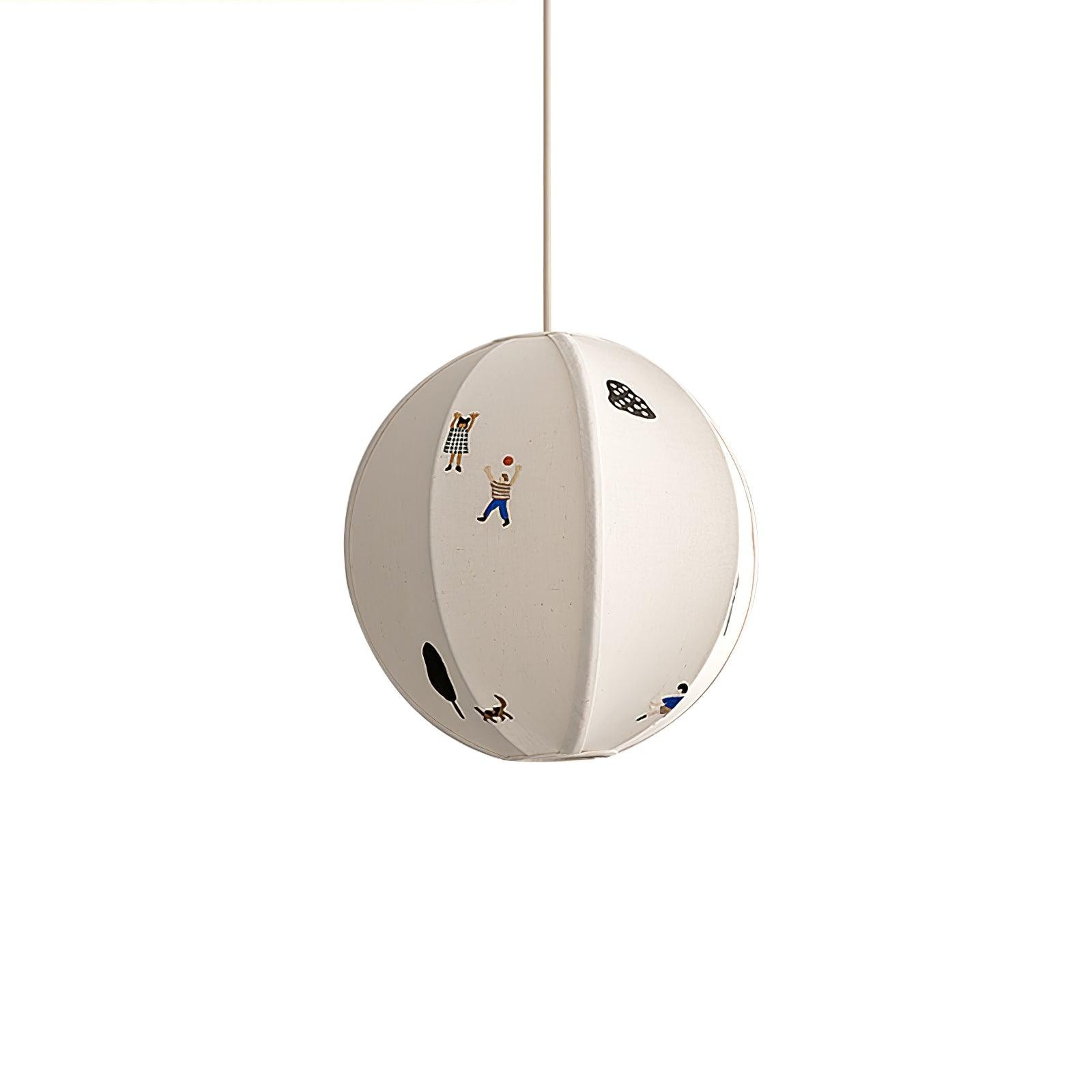 Park geborduurde textiel hanglamp HL634