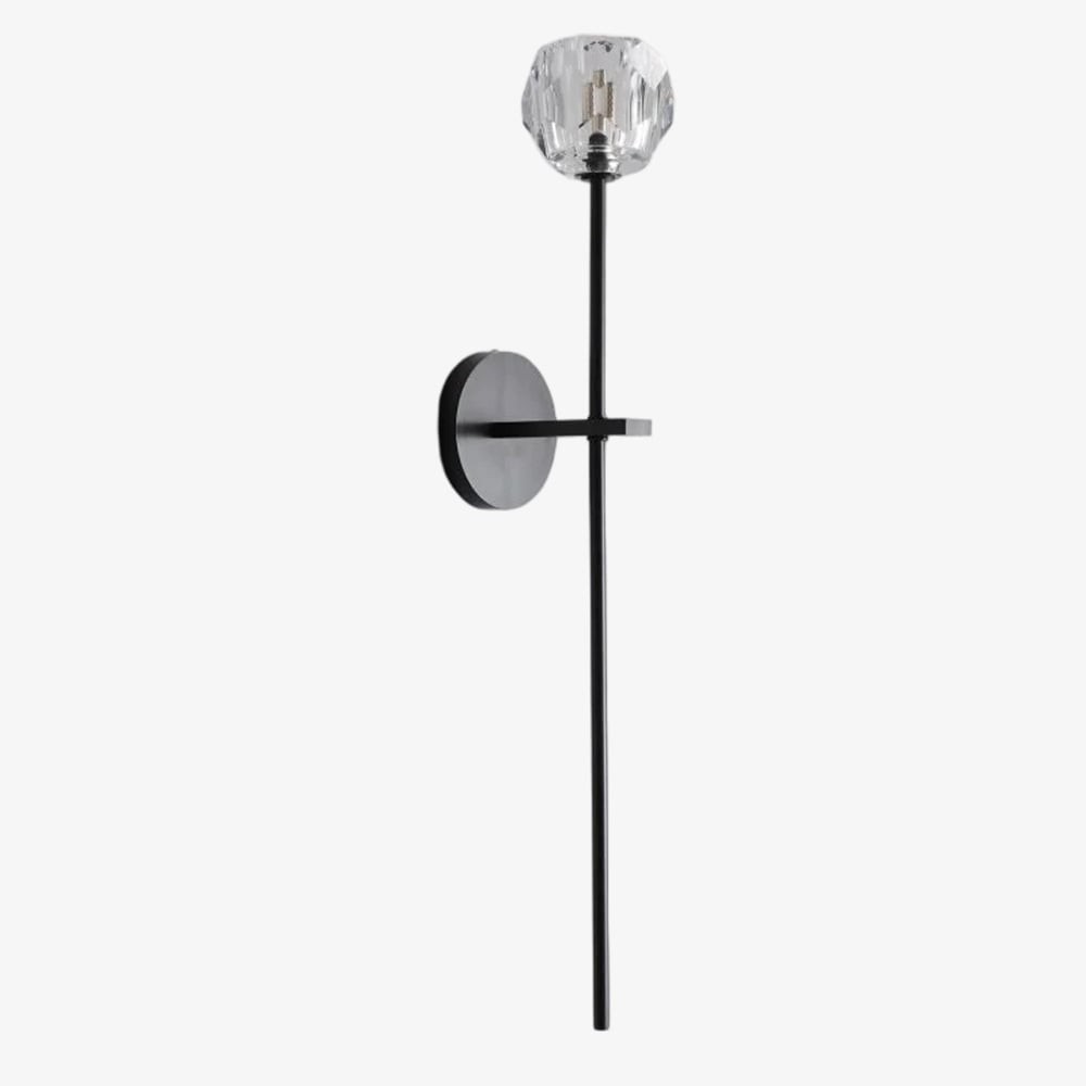 Luxe kristallen wandlamp - moderne wandlamp met messing frame HL1811