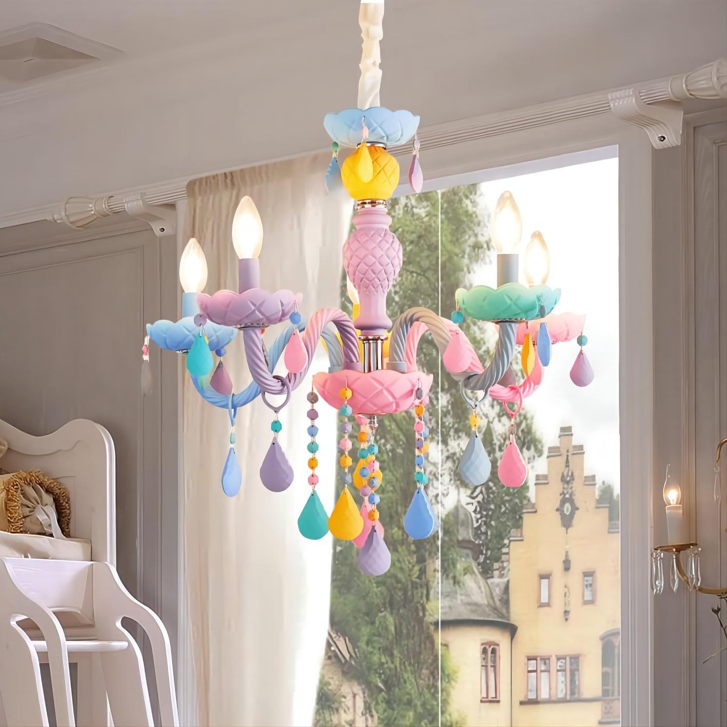 Macaron Kroonluchter Voor de Babykamer