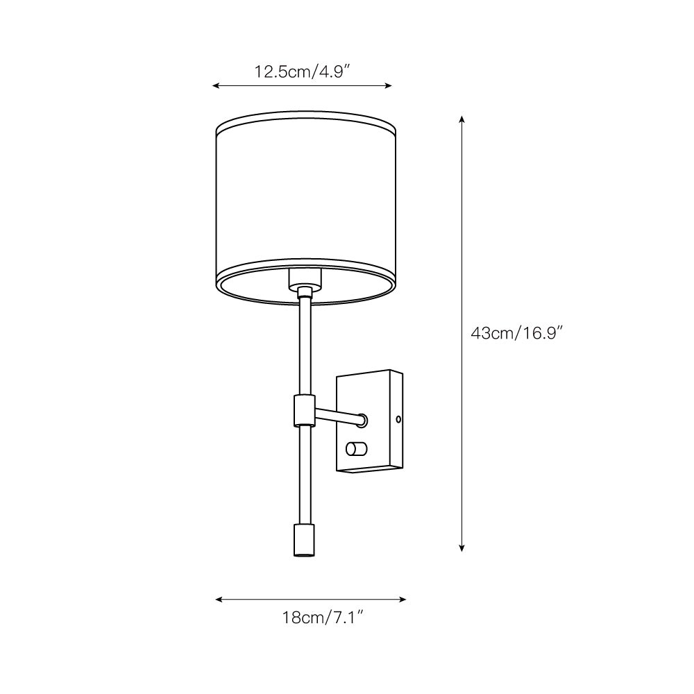 Atticus wandlamp HL3097
