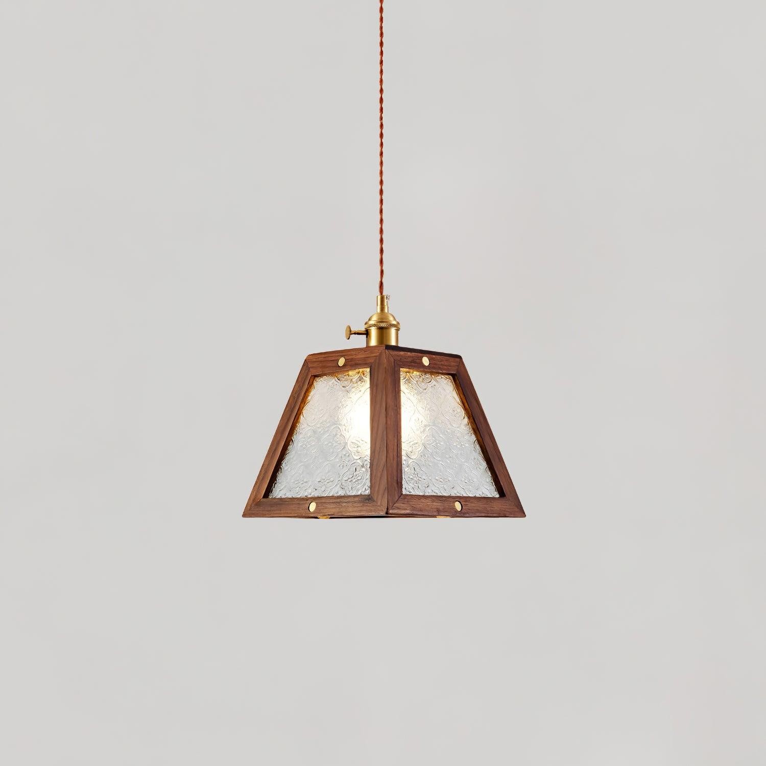 Retro patroon glazen hanglamp HL405