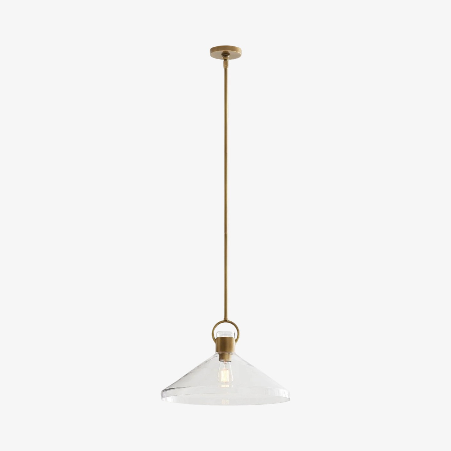 Lumicona Wide Cone hanglamp – helder glazen ontwerp met industriële stijl voor keukens HL2420