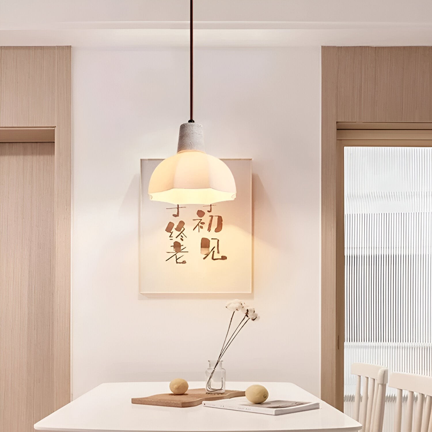 Romantische bloementravertijn hanglamp HL1249