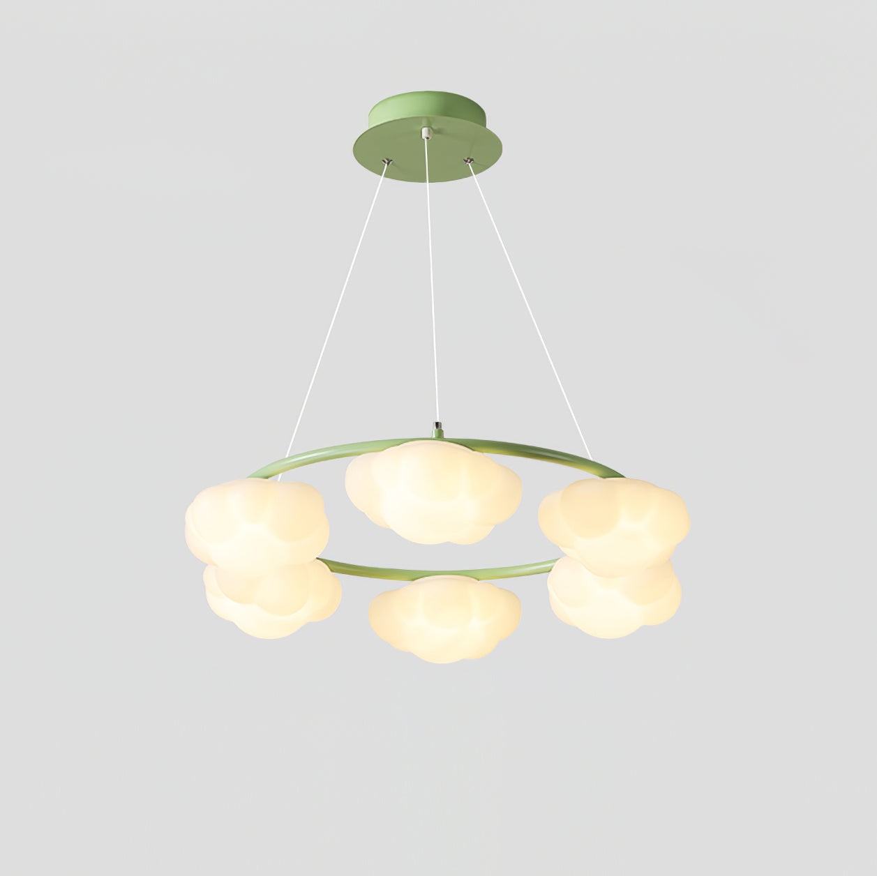 Crèmekleurige stijl creatieve persoonlijkheid wolken kroonluchter HL893