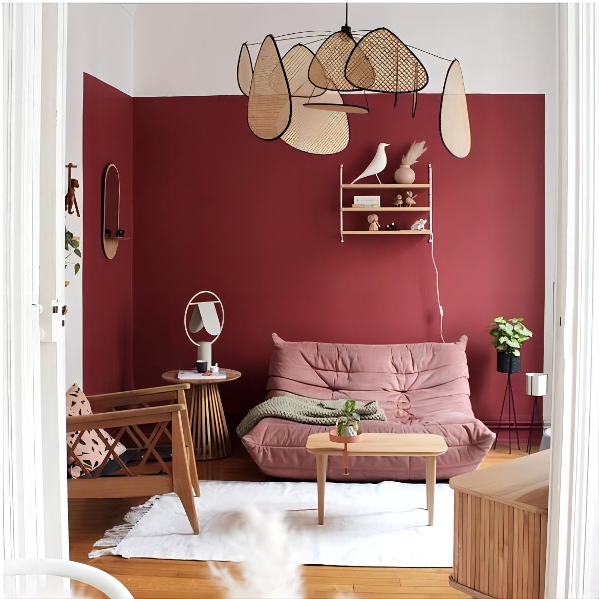Natuurlijk Rotan Hanglamp Screen Cannage