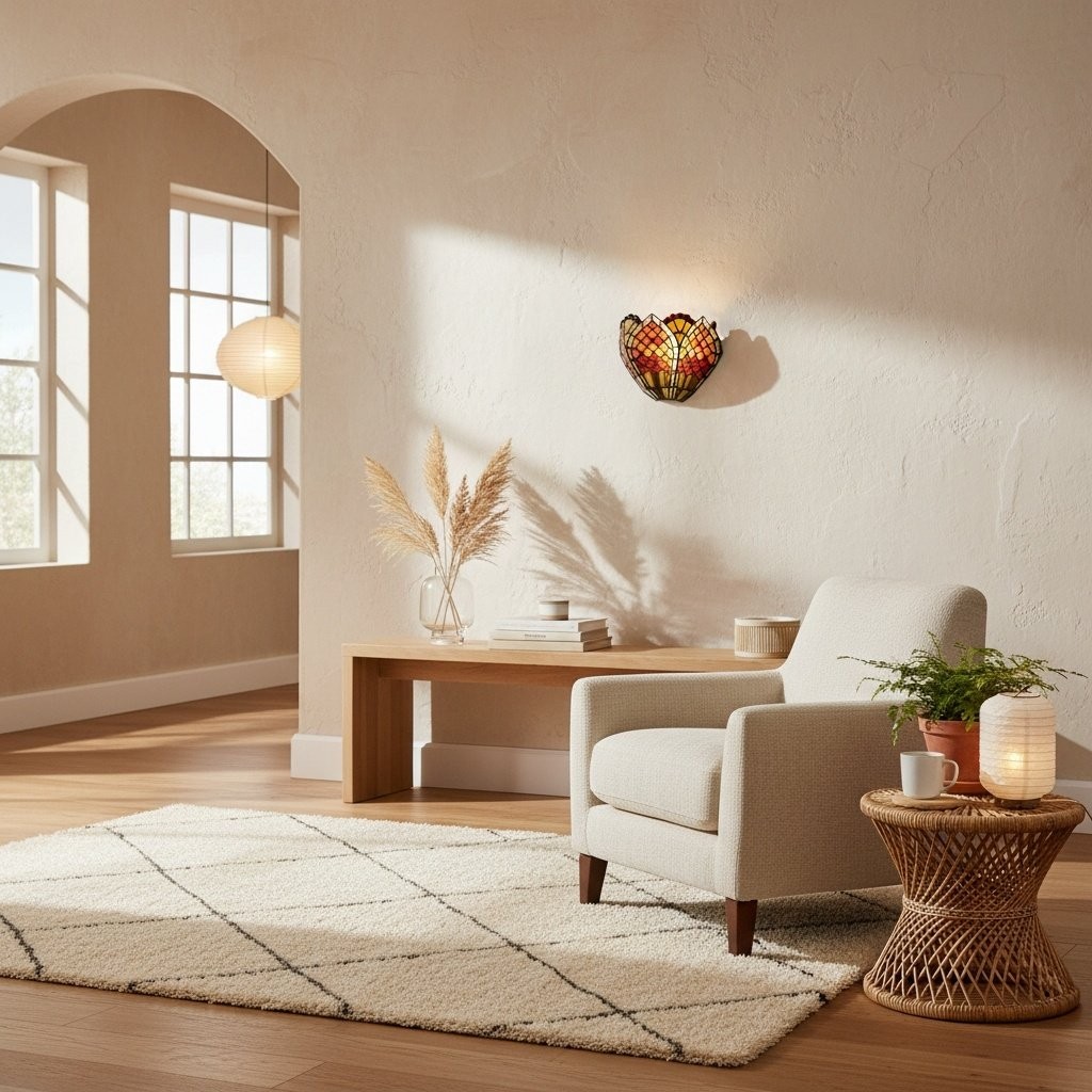 TF Orsino Vintage Art Glass Wandlamp - Decoratieve Art Nouveau Wandlamp voor de Hal HL2089