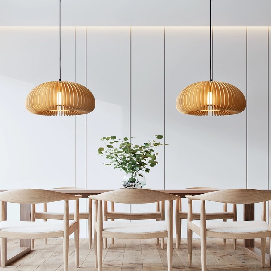 Creatieve Houten Pompoen Hanglamp HL77