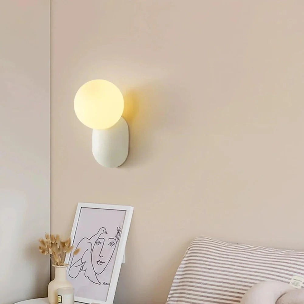 Luma Nordic glazen bolvormige wandlamp HL3337