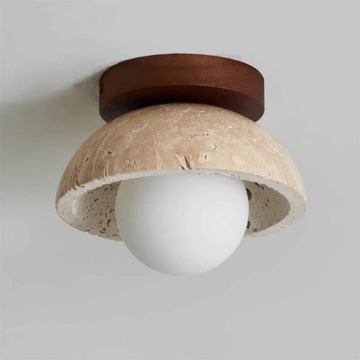 Wabi-Sabi-stijl Travertijn Plafondlamp HL817