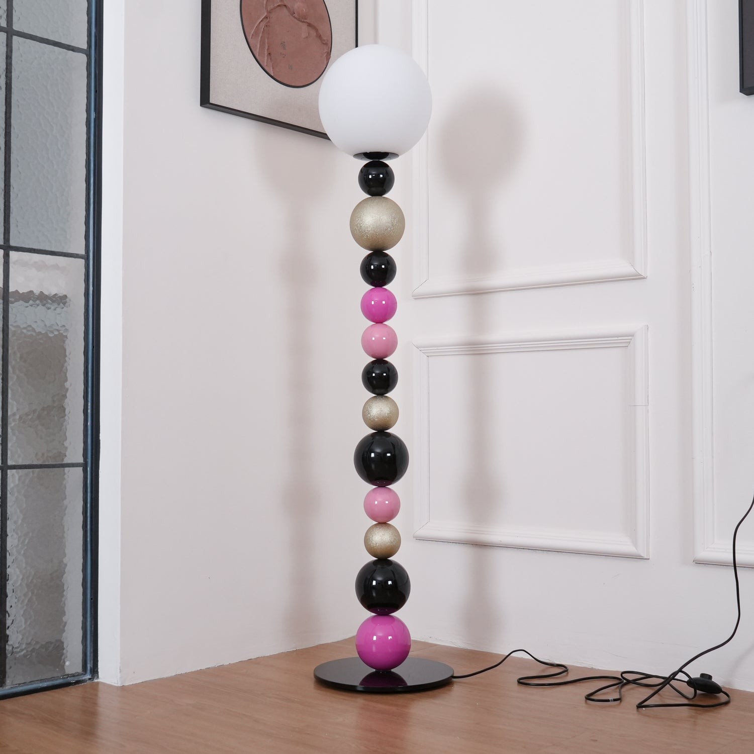 Moderne kalebasbal vloerlamp HL722