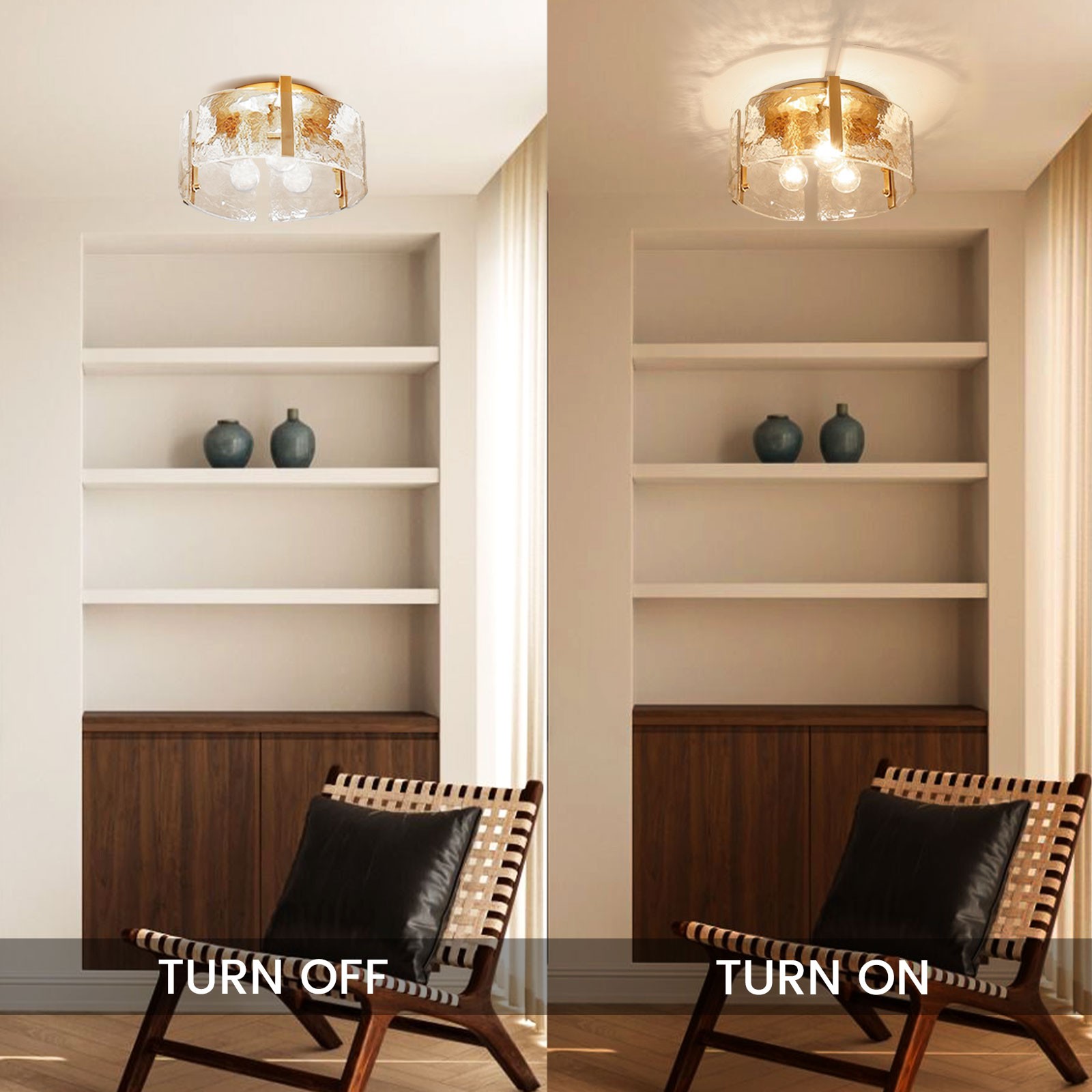 Nordic Light Luxe plafondlamp voor woonkamer HL976