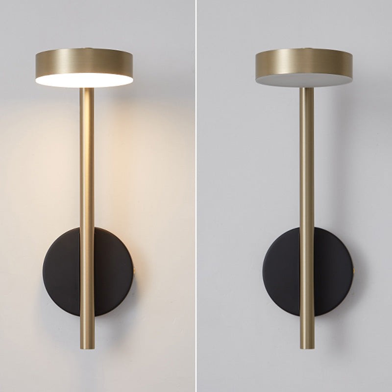 Italiaanse eenvoudige ronde metalen wandlamp HL453