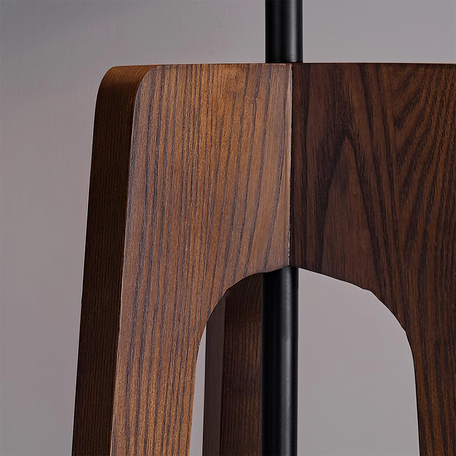 Minimalistische houten statief tafellamp HL879