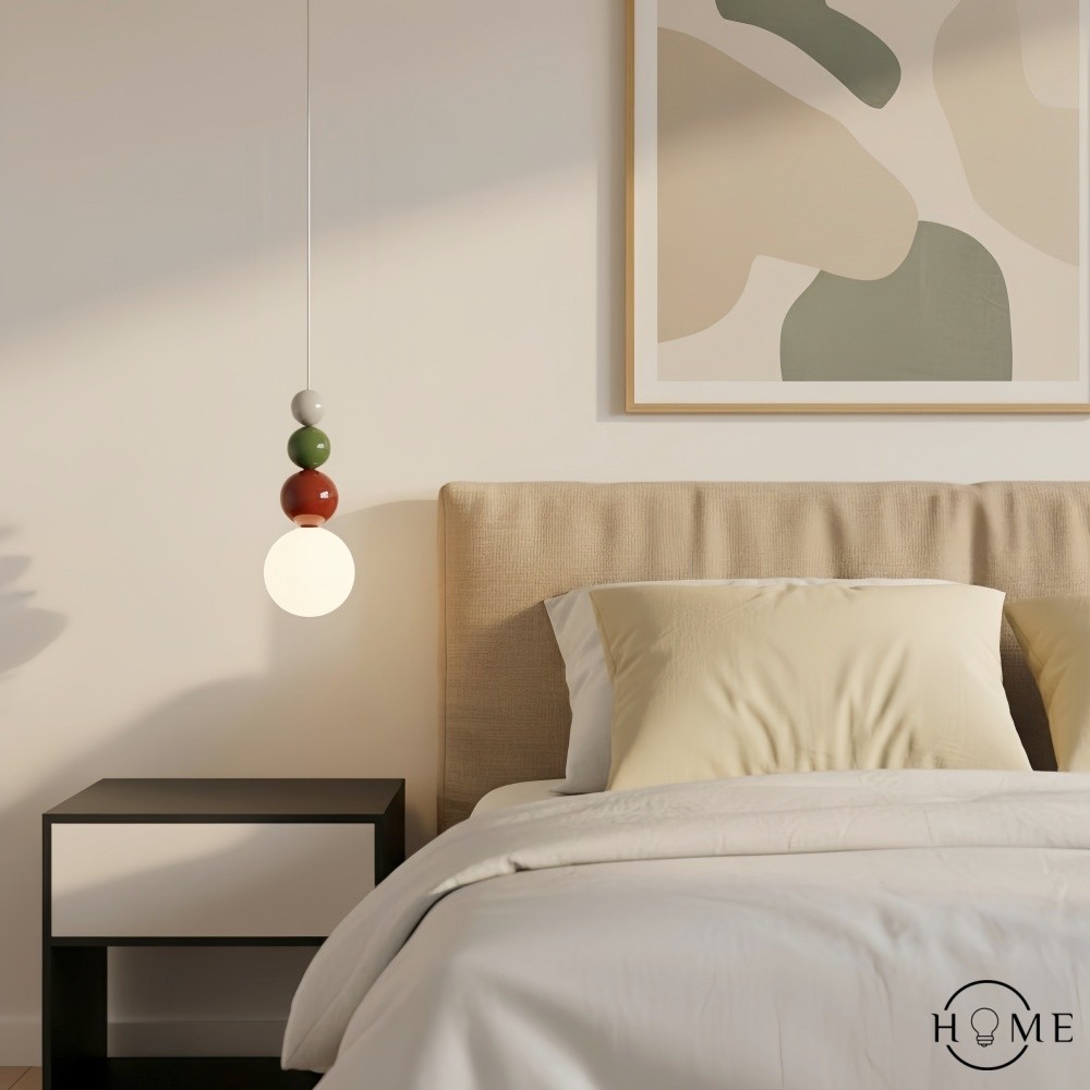 Nordic stijl bolvormige veelkleurige hanglamp HL933