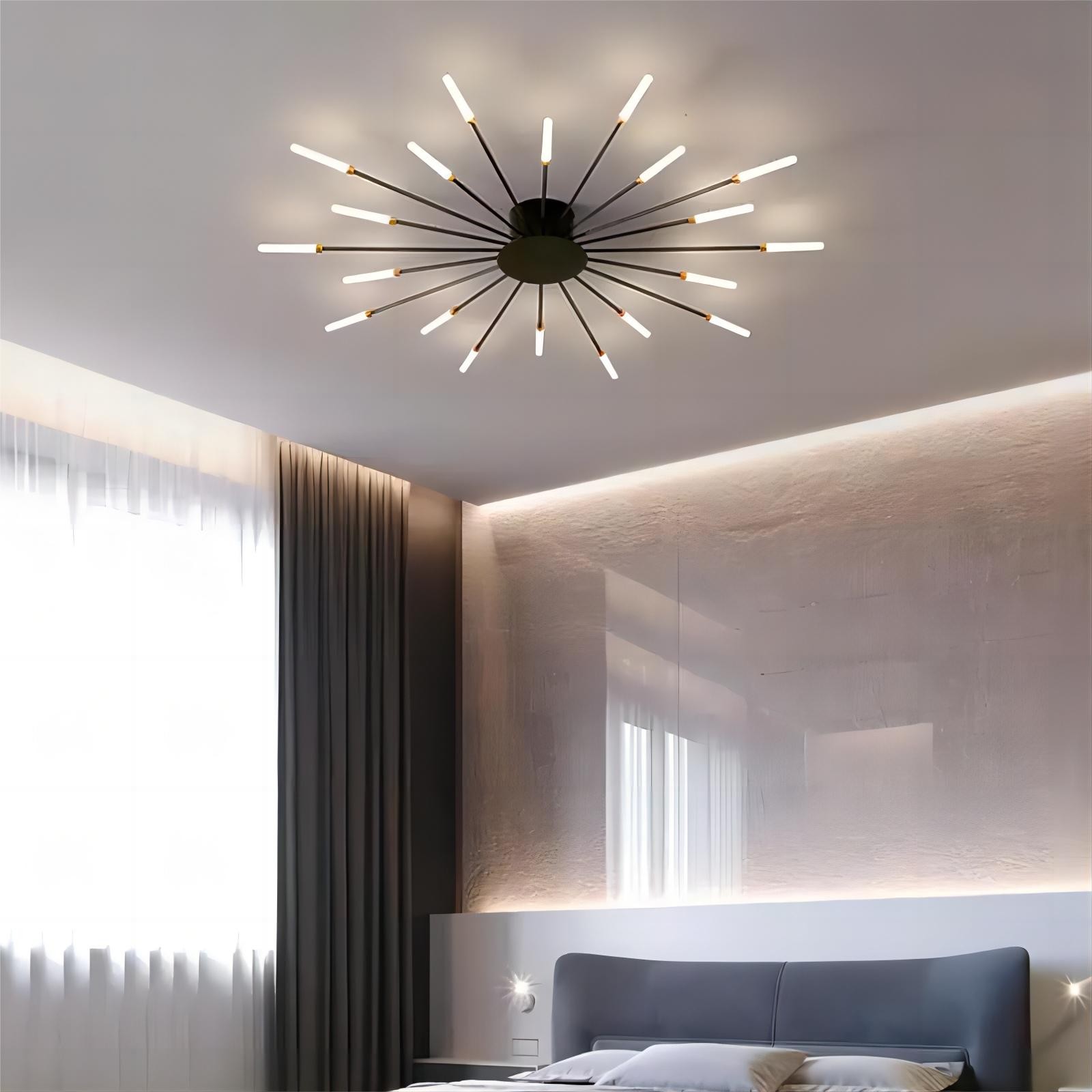 Moderne Spoetnik vuurwerk LED vertakkingsplafondlamp HL108