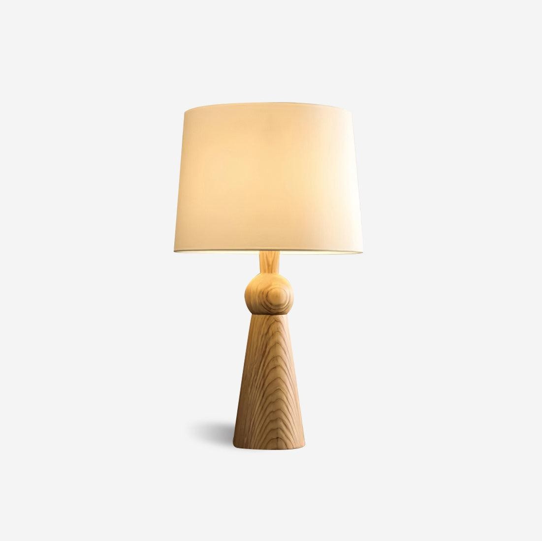 Nordic Retro Massief Houten Stoffen Tafellamp HL372