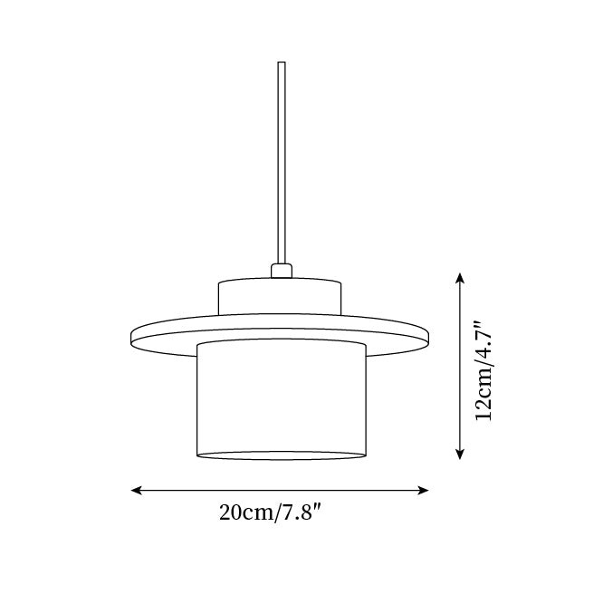 Elegante Cylindra stenen hanglamp met textuur HL992