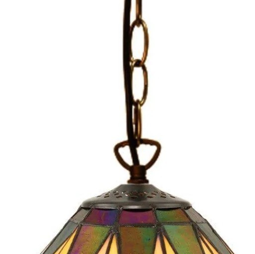 TF Dark Star Tiffany hanglamp - Plafondlamp met geometrisch glasdesign voor woonkamers HL2062
