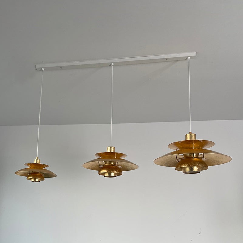 Hanglamp HL3315 met gouden folie