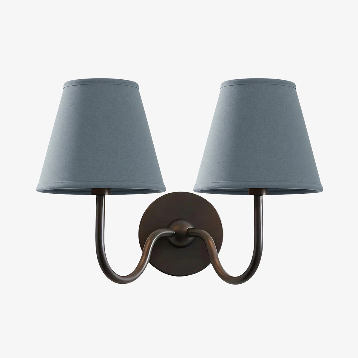 Luvora Vintage Wandlamp met Linnen Kap - Moderne Metalen Wandverlichting HL1594