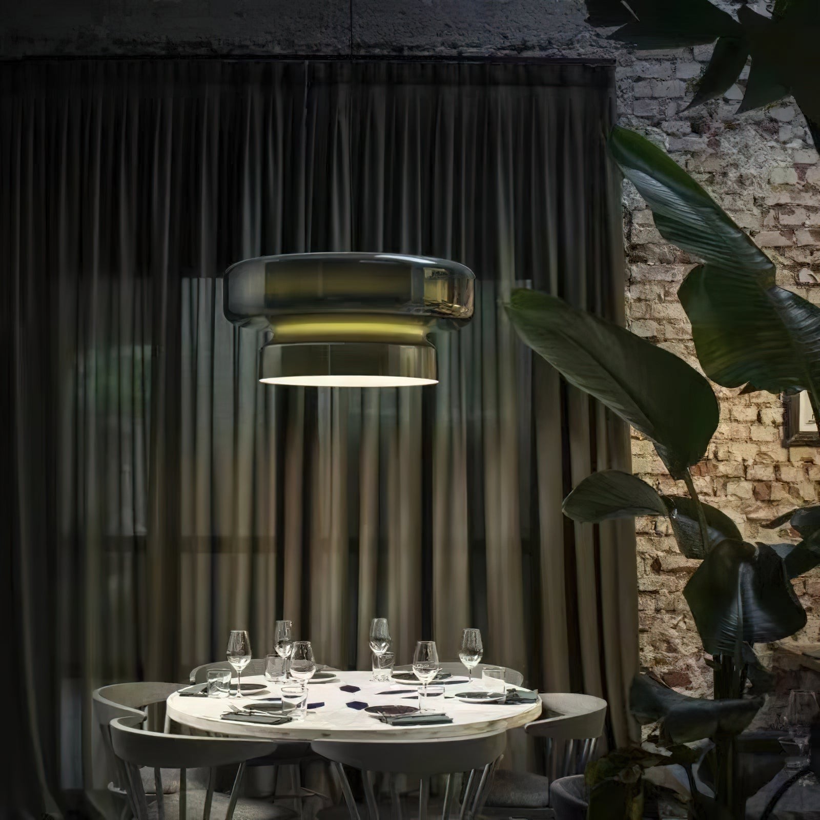 Boheemse Stijl Minimalistische Glazen Hanglamp HL382