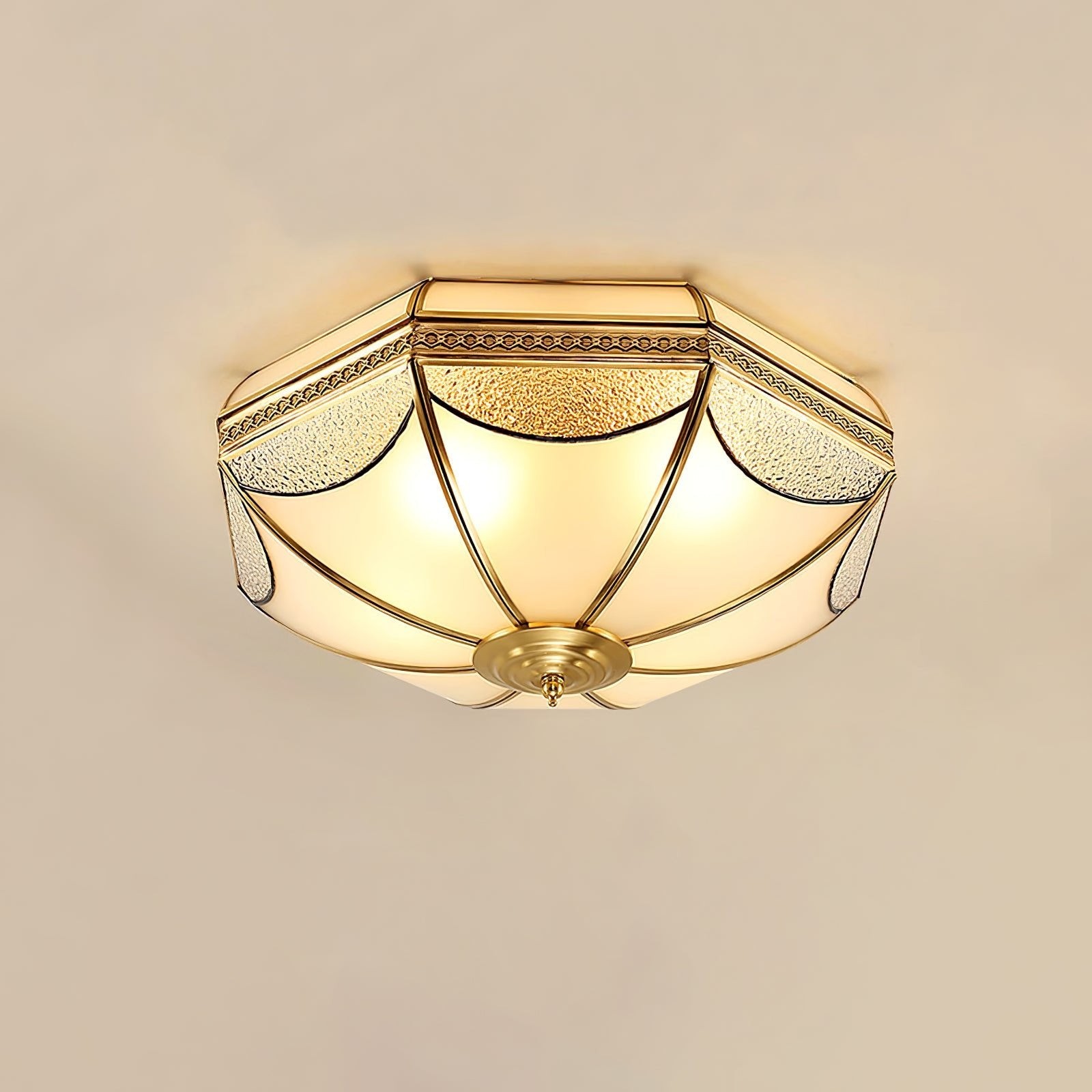 Plafondlamp in de vorm van een koepel in pakhuisvorm HL834