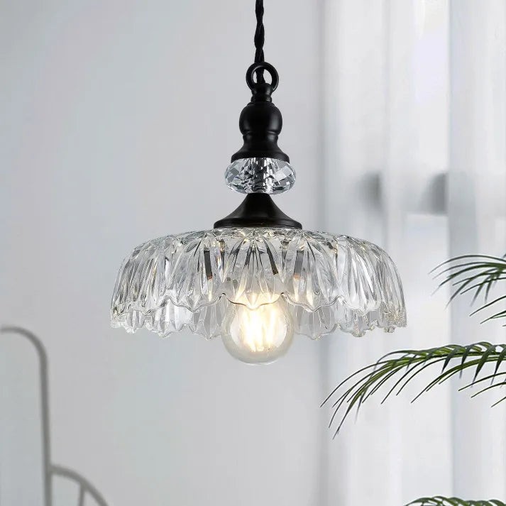 Mid-Century Mini Keukeneiland Glazen Hanglamp HL965