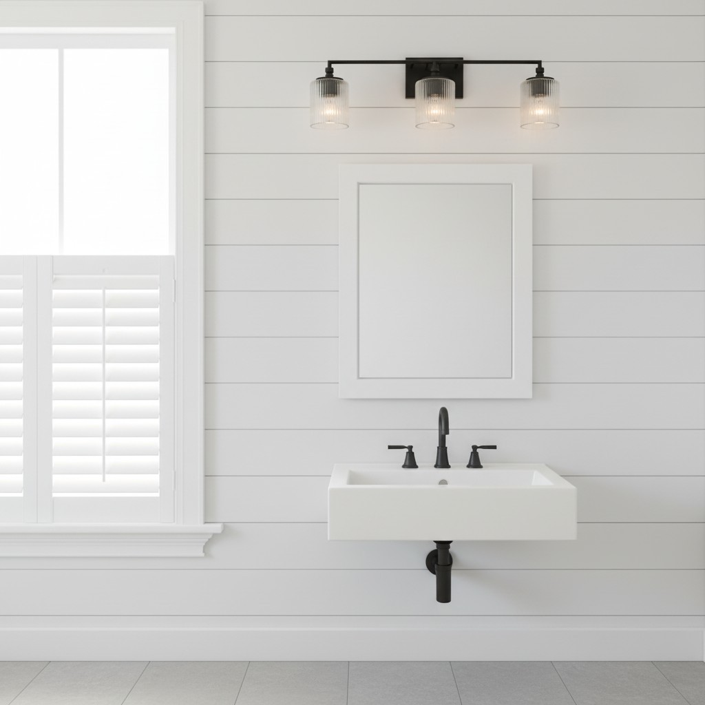 Lirra 3-lichts dimbare badkamerlamp van glas en metaal - Modern design voor badkamer en slaapkamer HL1949