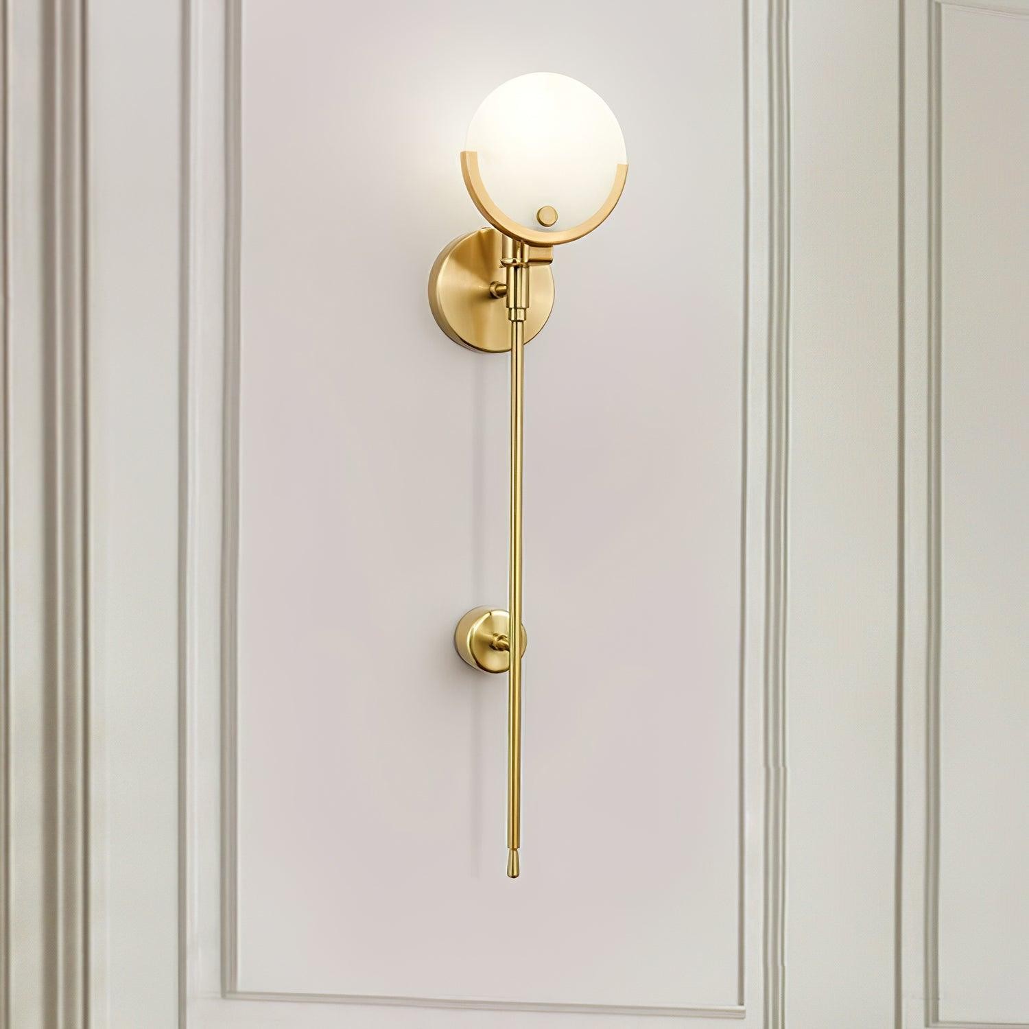 Ava messing alabaster wandlamp HL2941