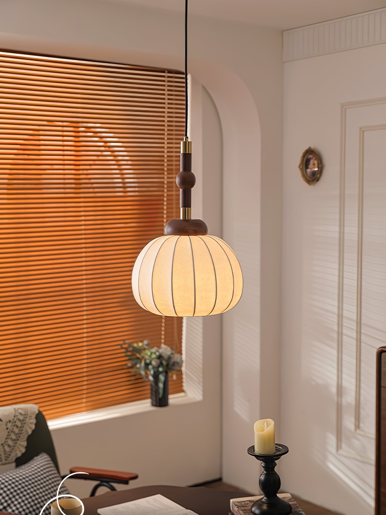 Zijden bol hanglamp HL741