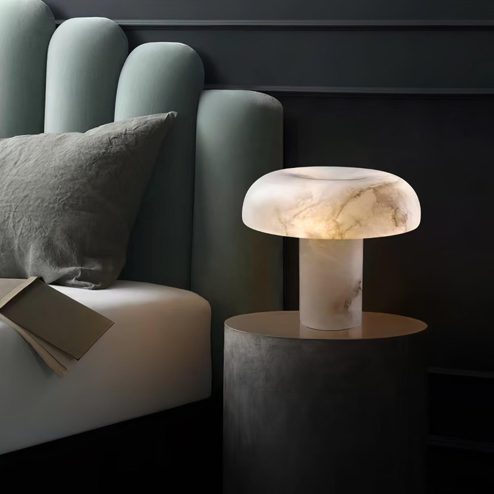 Creatieve minimalistische luxe albasten tafellamp voor slaapkamer HL677