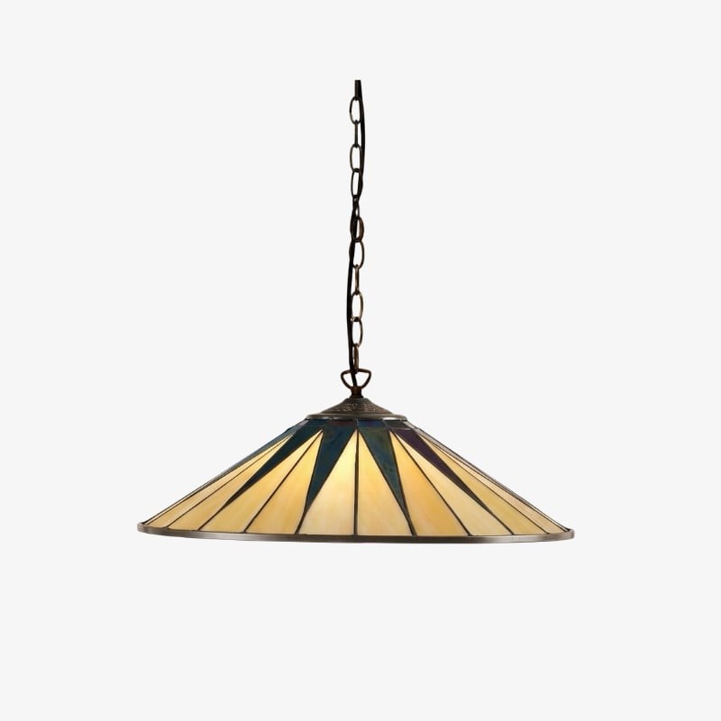 TF Dark Star Tiffany hanglamp - Plafondlamp met geometrisch glasdesign voor woonkamers HL2062