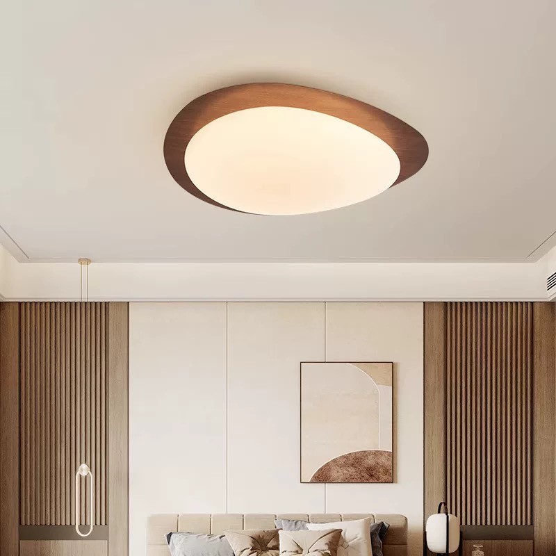 Pebble Walnoot Plafondlamp HL626