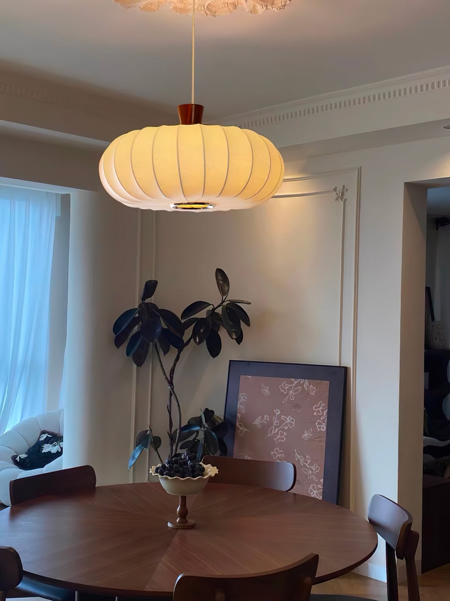 Klassieke zijden lantaarn hanglamp HL740