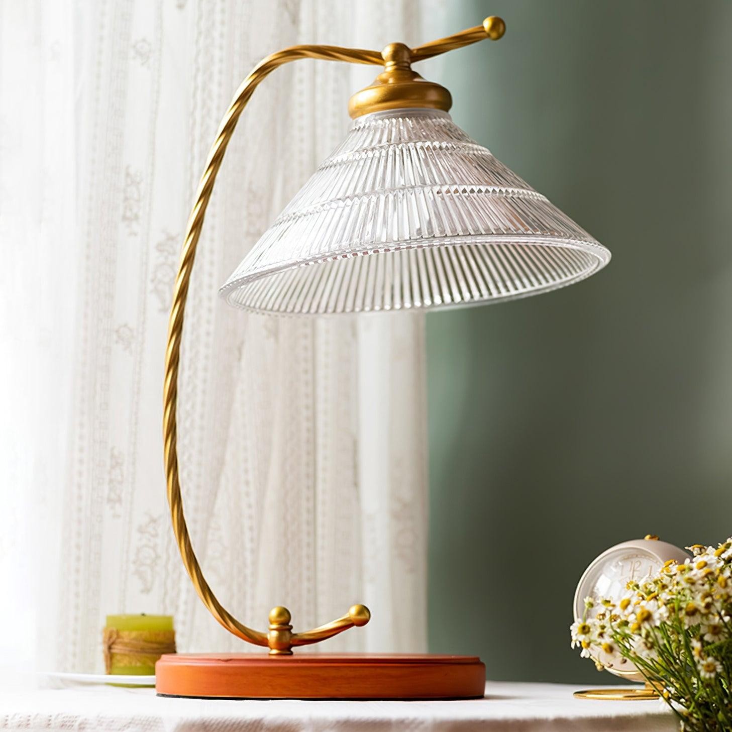 Glazen kap Vintage leeslamp HL565