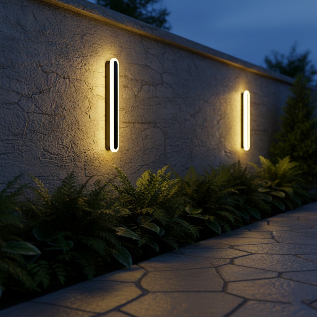 Edge Minimalistische Metalen Ovale IP65 Waterdichte Buitenwandlamp HL3428
