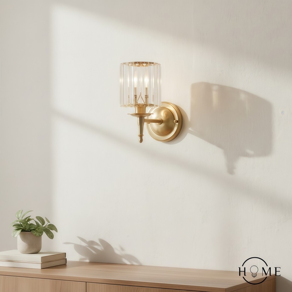 Vintage luxe kristallen wandlamp HL1405