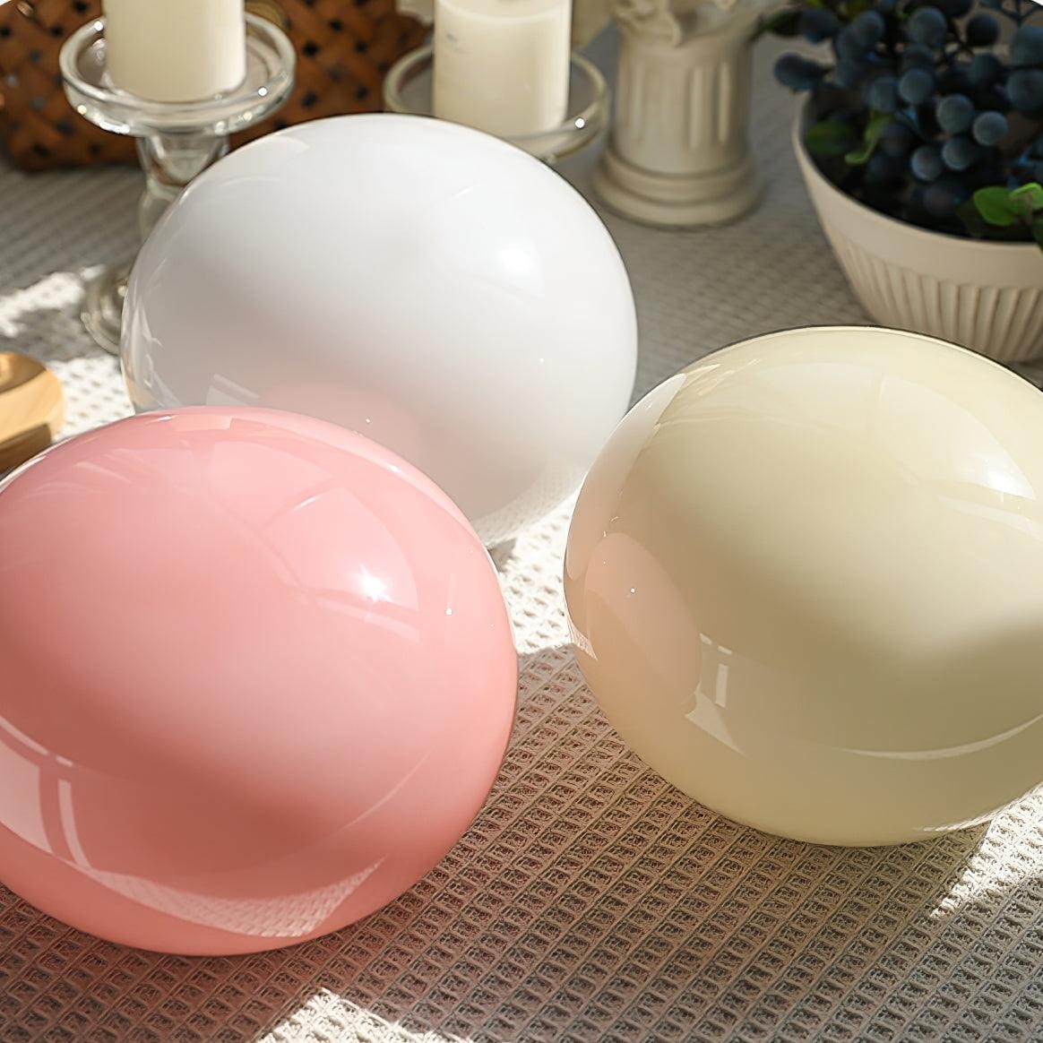 Scandinavische crèmekleurige bal tafellamp voor woonkamer HL597