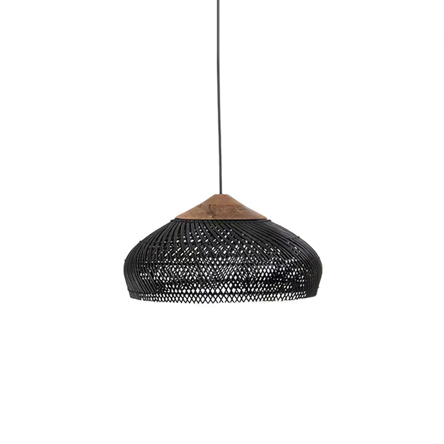 Harp gevlochten rotan hanglamp HL1402