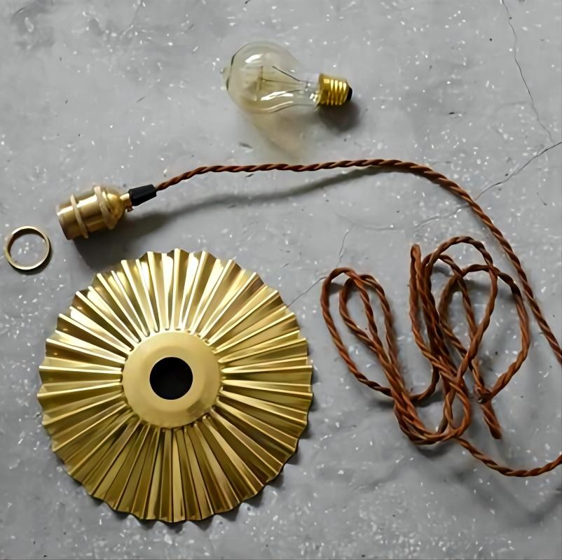 Koperen paraplu hanglamp