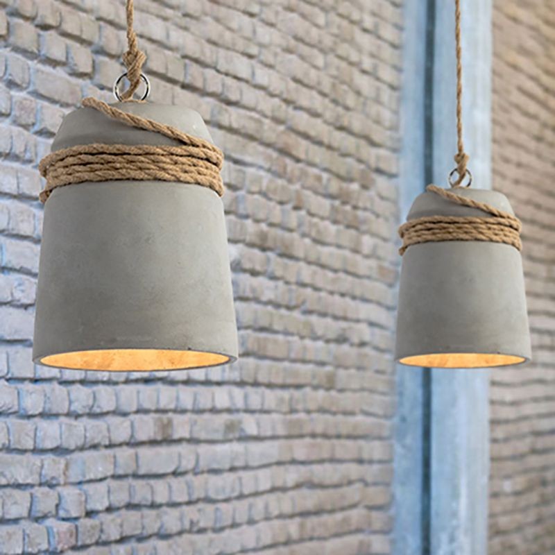 Nordic Cement Henneptouw Hanglamp HL928