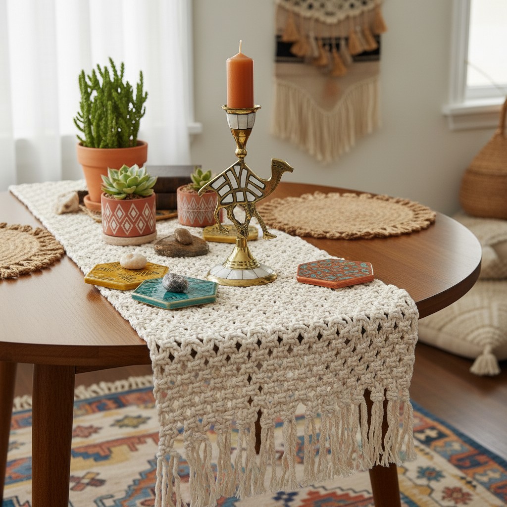 Ossik Veld Vintage Scandinavische Kandelaar - Schelpen en Koeienbotten voor een artistiek accent in huis HL2523