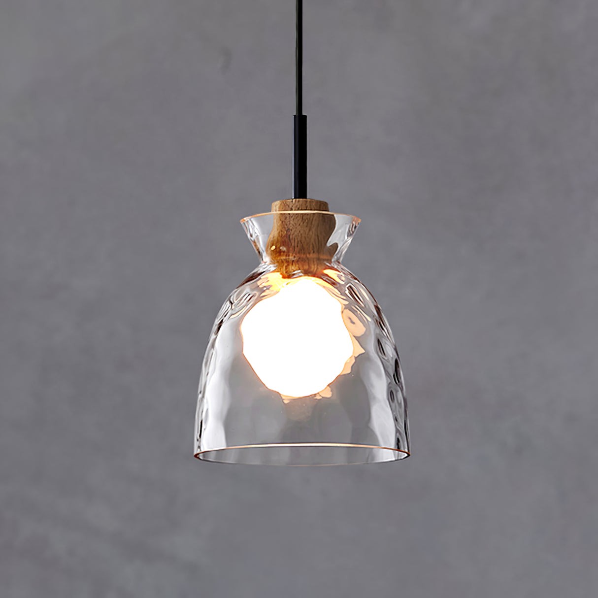 Moderne Water Ripple Transparante Glazen Hanglamp HL798