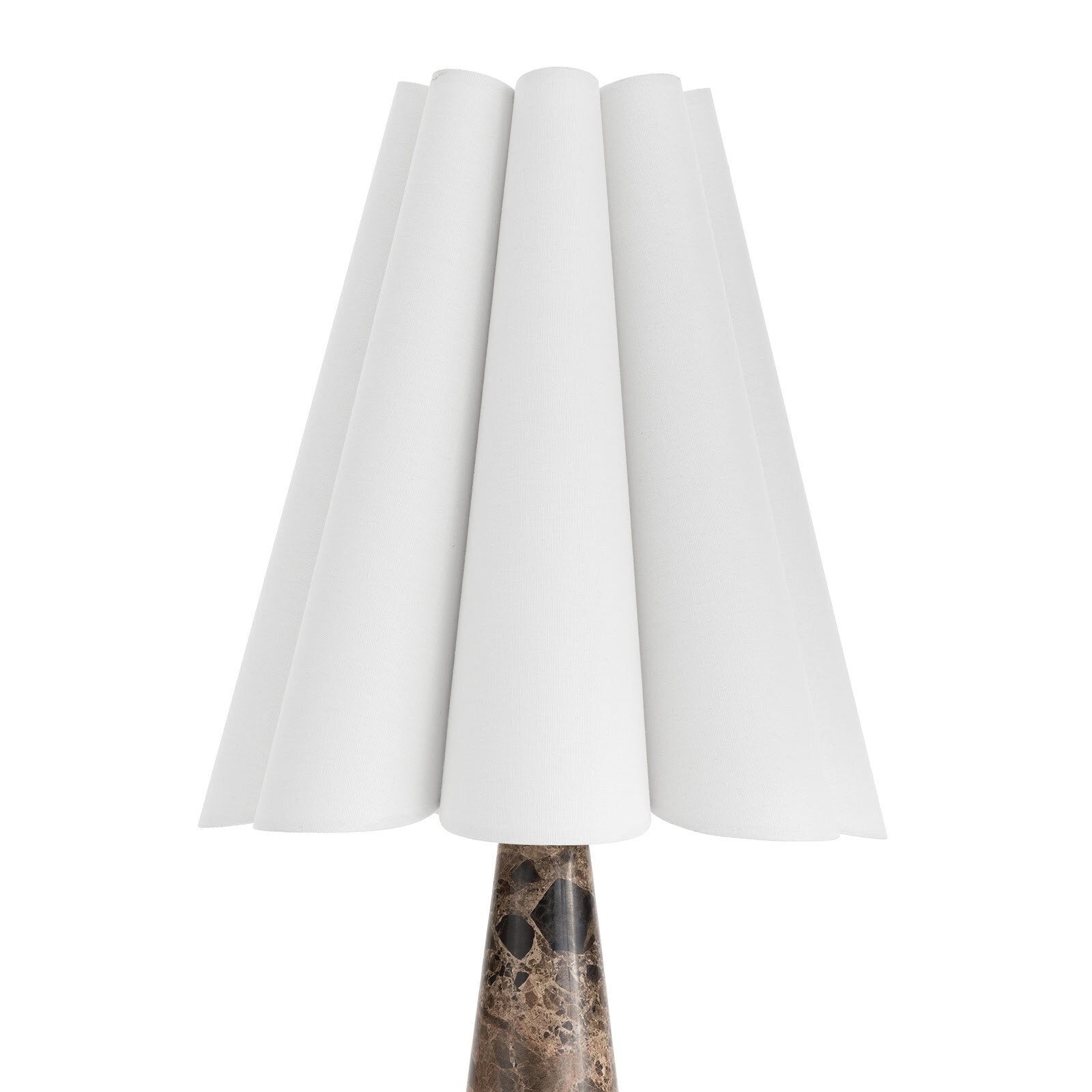 Shadon marmeren geplooide tafellamp HL3233