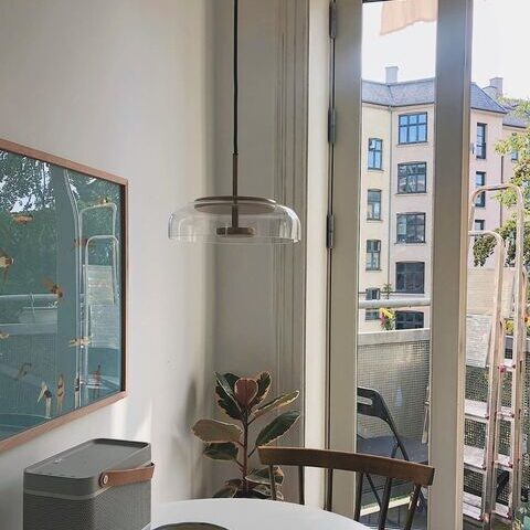 Blossi Ronde Glas Hanglamp Eettafel