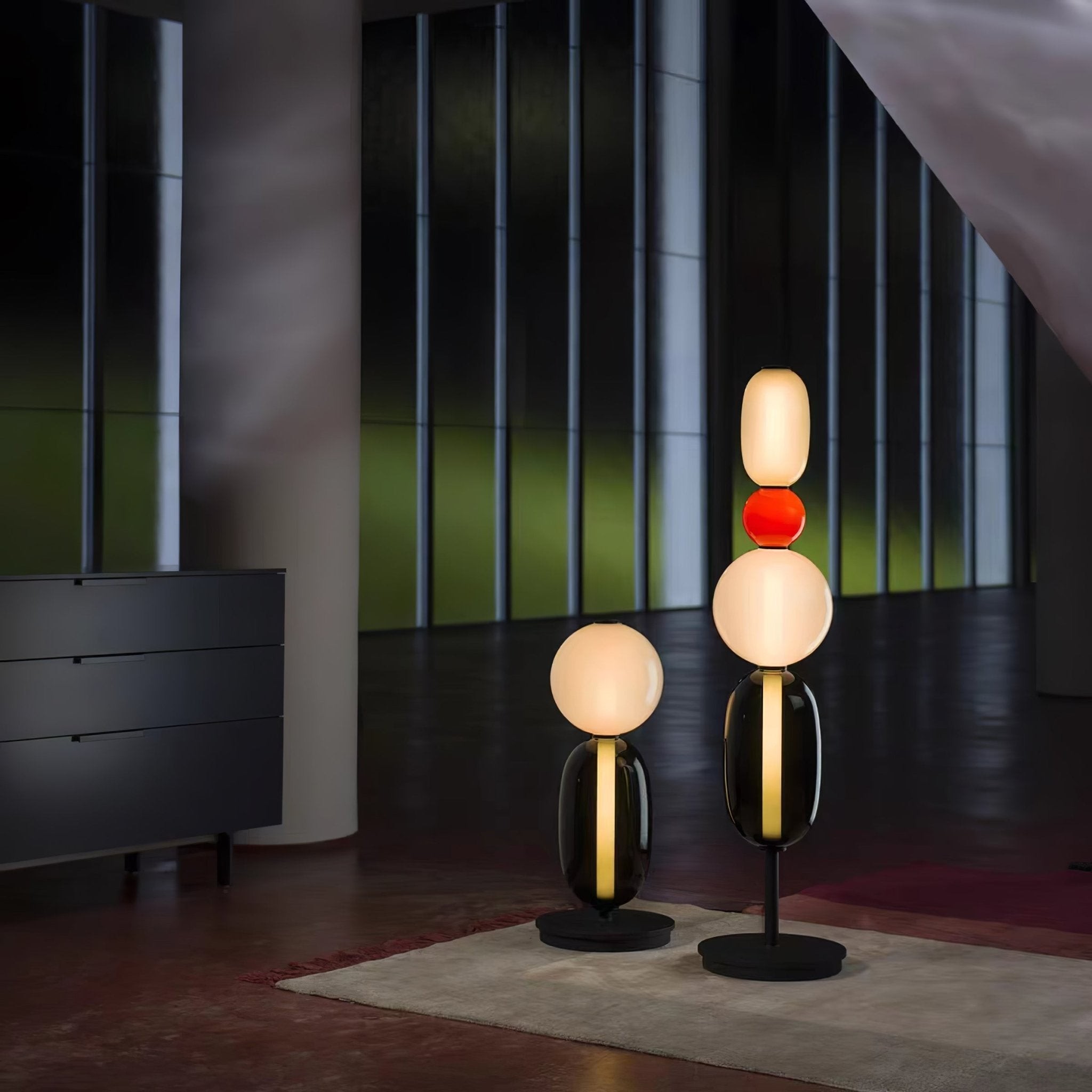 Nordic creatieve minimalistische luxe glazen vloerlamp voor woonkamer HL407